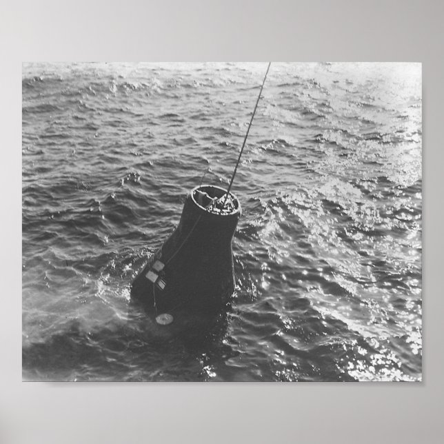 Freundschaft 7 Splashdown & Erholung Poster (Vorne)