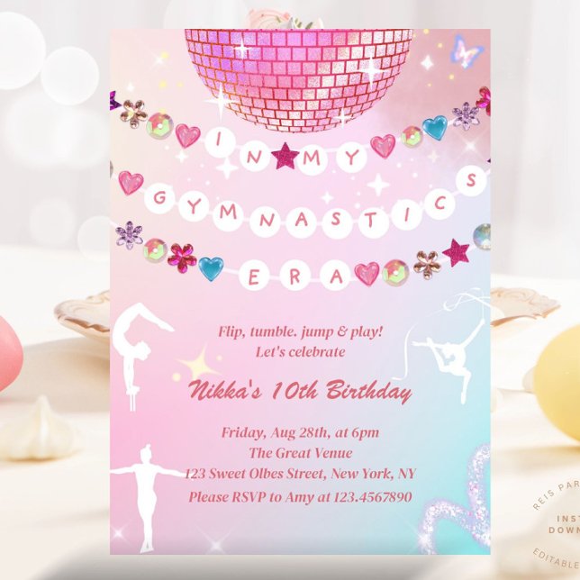 Freundschaft Bracelet in meiner Gymnastikzeit Einladung (Von Creator hochgeladen)