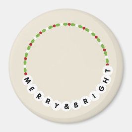 Freundschaft Bracelet Merry und helle Weihnachten Magnet