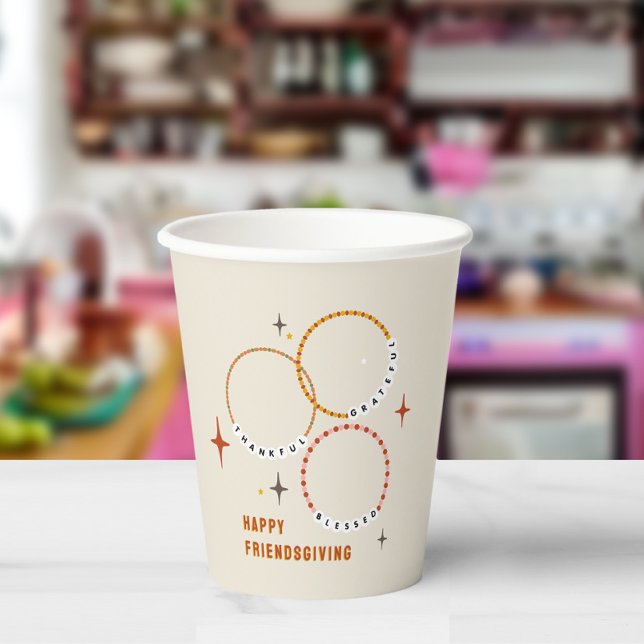 Freundschaft Bracelets Friendsgiving Erntedank Pappbecher (Von Creator hochgeladen)