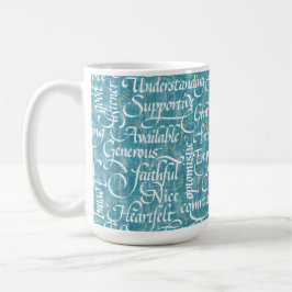 Freundschaft Calligraphy Bestie Kaffeetasse