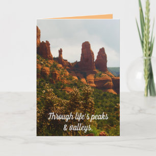 Freundschaft Dankbarkeit, schöne Sedona-Wüste Karte