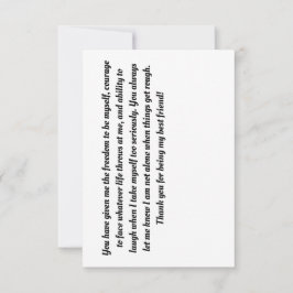 Freundschaft Dankeskarte