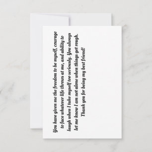 Freundschaft Dankeskarte