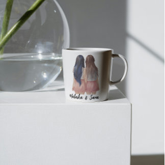Freundschaft der besten Freunde der Custom Hair BE Kaffeetasse