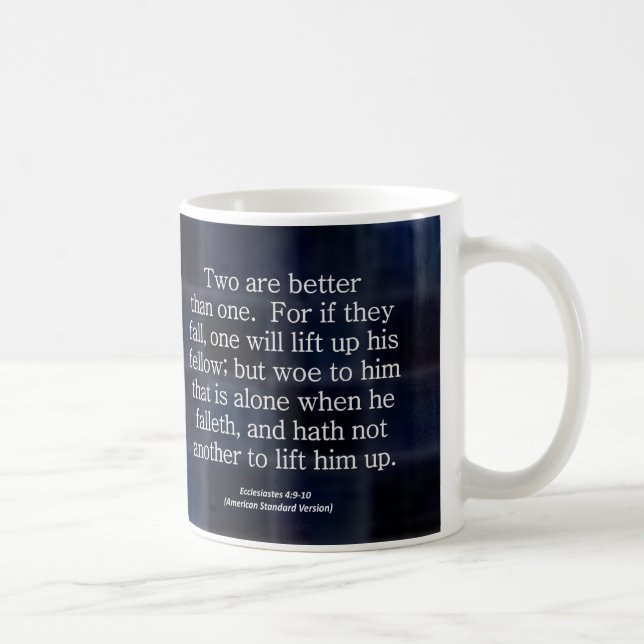 Freundschaft Ecclesiastes 4-9 kondensiert Kaffeetasse (Rechts)
