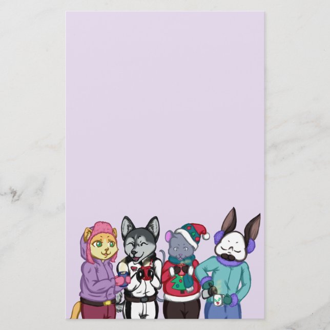 Freundschaft erwärmt das Herz Briefpapier (Vorderseite)