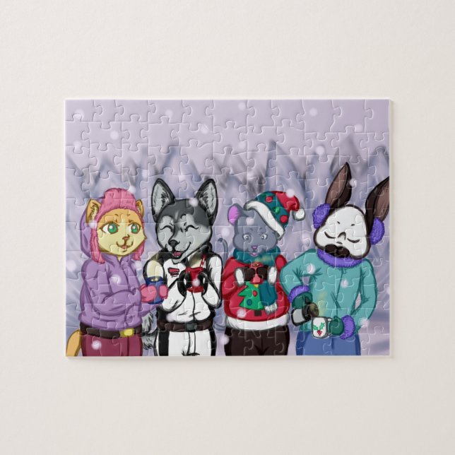 Freundschaft erwärmt das Herz Puzzle (Horizontal)