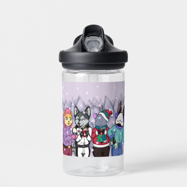 Freundschaft erwärmt das Herz Trinkflasche (Vorne)