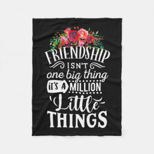 Freundschaft Es ist eine Million kleine Sache Fleecedecke