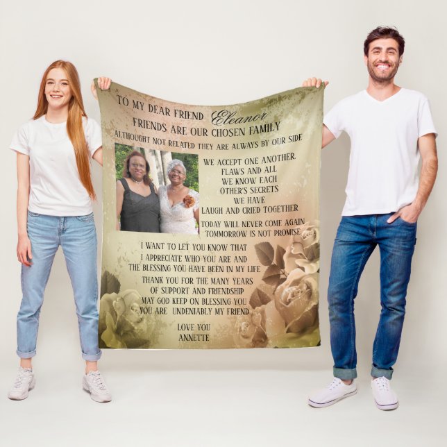 Freundschaft Fleecedecke (Beispiel)