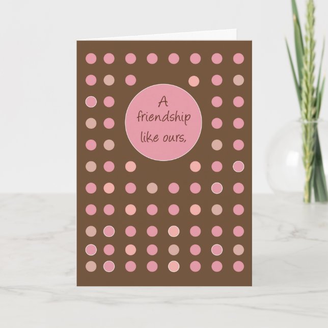 Freundschaft Hallo und Schokolade Karte (Vorderseite)