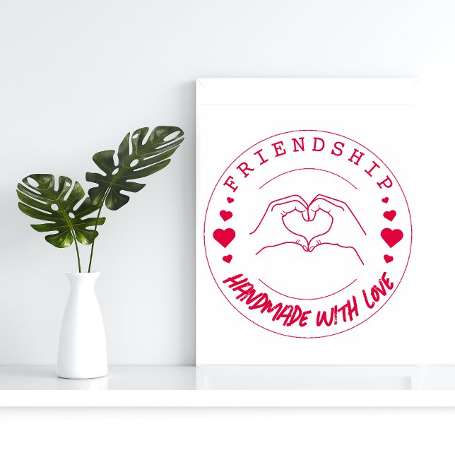 Freundschaft Handgefertigt mit Liebe Stempel – (Von Creator hochgeladen)