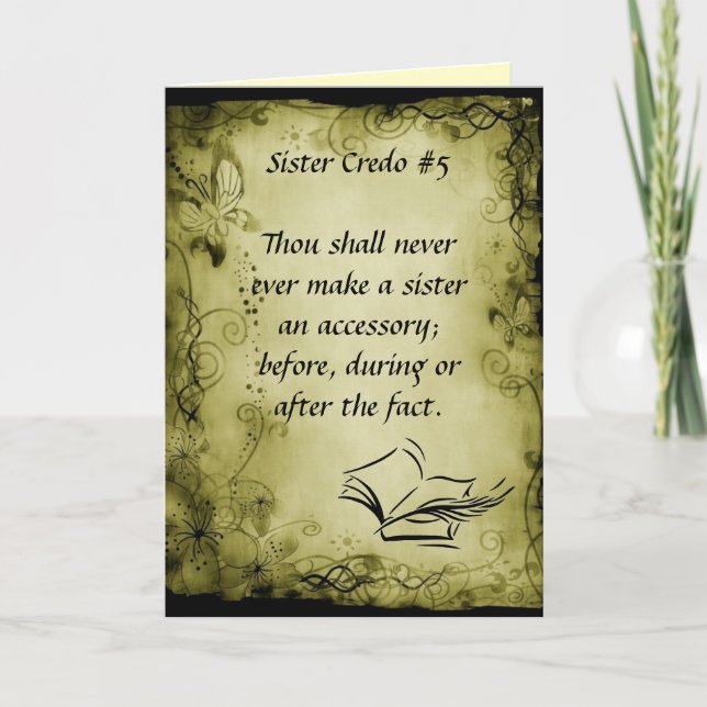 Freundschaft - ich bedauere karte (Vorderseite)