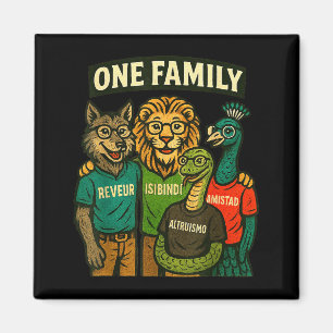 Freundschaft, Isibindi, Altruismus, Reveur 4 Häuse Magnet