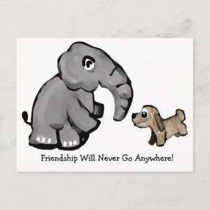 Freundschaft ist alles, was zählt postkarte
