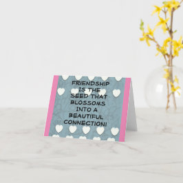 Freundschaft ist das Saatgut Karte