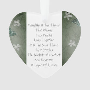 Freundschaft ist das Thema Ornament