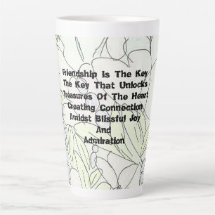 Freundschaft ist der Schlüssel   Milchtasse