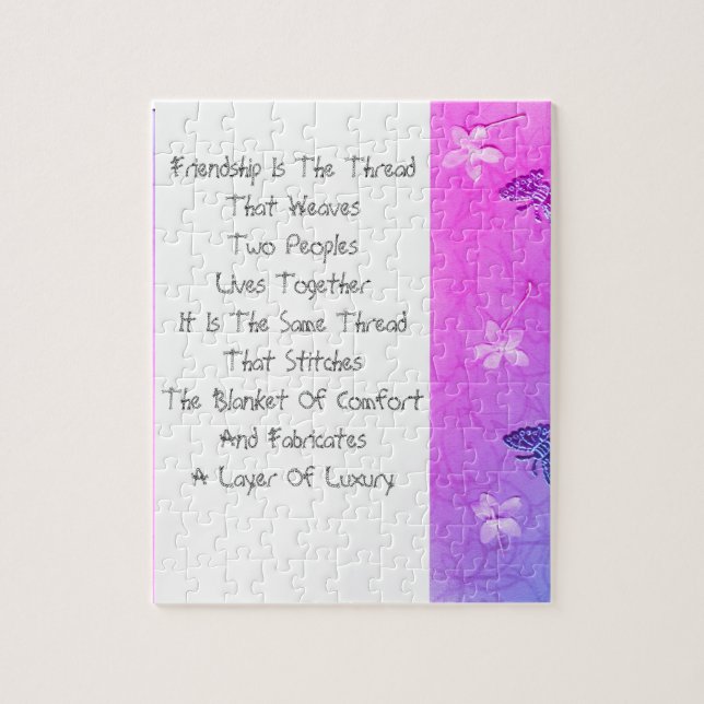 Freundschaft ist der Thread Puzzle (Vertikal)