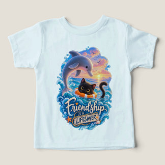 Freundschaft ist ein Lebensretter Delphin & Kätzch