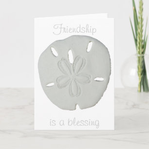 Freundschaft ist ein Segen-Sand-Dollar Karte