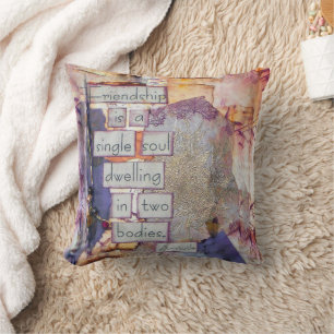 Freundschaft ist ein Single Soul Art Kissen