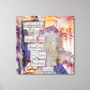 Freundschaft ist eine einzelne Seele, Kunst auf Le Leinwanddruck