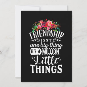 Freundschaft Ist Eine Million Kleine Dinge Einladung