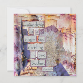 Freundschaft ist eine Single Soul-Flachkarte