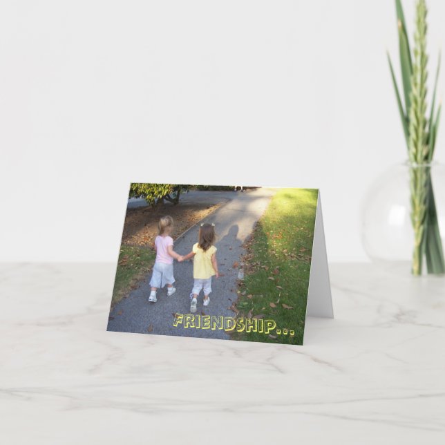 Freundschaft... Karte (Vorderseite)