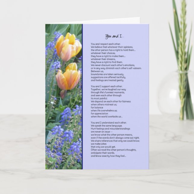 Freundschaft Karte (Vorderseite)