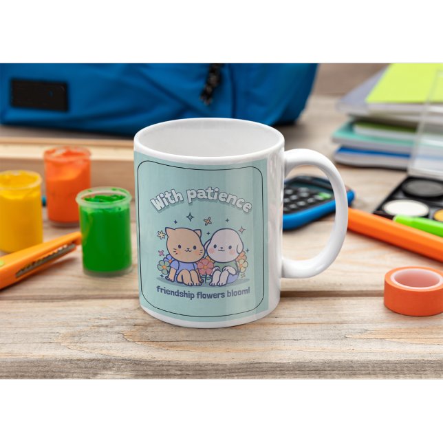 Freundschaft KawaiiCute Tierfreunde Kaffeemaschine Kaffeetasse (Von Creator hochgeladen)