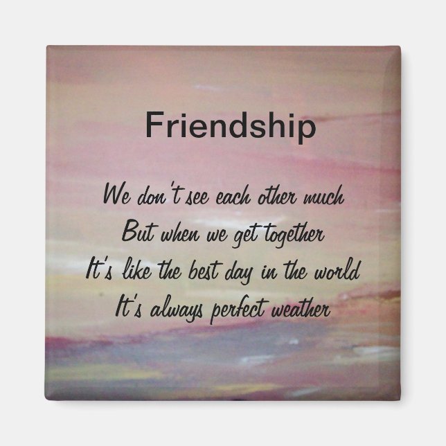 Freundschaft Magnet (Vorne)