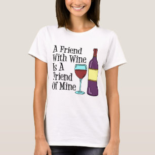 Freundschaft mit Weinfreund T-Shirt