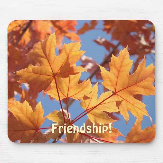 Freundschaft! Mousepad-Geschenke Herbstleaves Mousepad (Vorne)