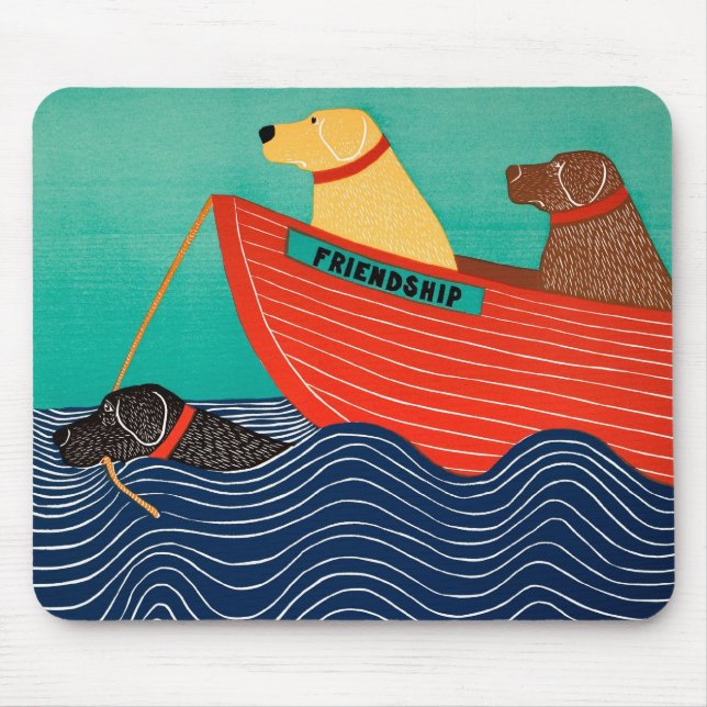 Freundschaft Mousepad - Stephen Huneck (Vorne)