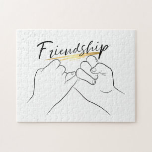 Freundschaft Pinky Promise Niedliche Bauart Puzzle