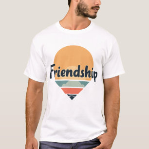 Freundschaft Sonnenuntergang T-Shirt