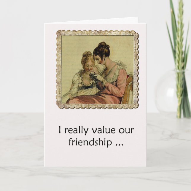 Freundschaft Spaß Edgy Ackerman Vintag Ladys Karte (Vorderseite)