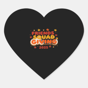 Freundschaft Squad geben Herbst 2025 dankbar Herz-Aufkleber