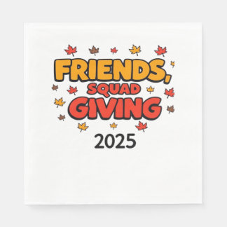 Freundschaft Squad geben Herbst 2025 dankbar Serviette