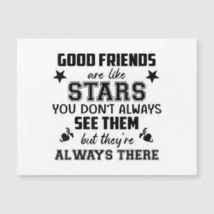 Freundschaft T-Shirt Zitat Guter Freund Wie Stern Magnetkarte