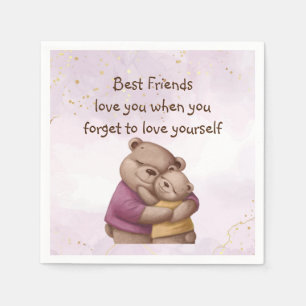 Freundschaft Teddy Bären Liebe Sie Inspiration Serviette