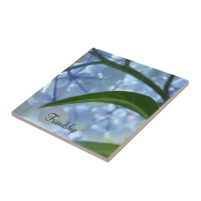 Freundschaft Tile Art Blue Floral Hydrangea Blume Fliese (Seite)