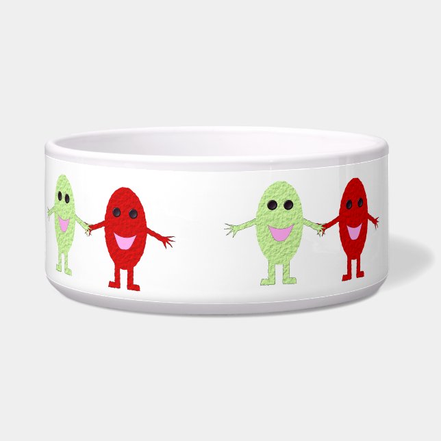 Freundschaft Trauben Dog Bowl Napf (Links)