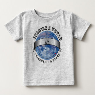 Freundschaft und Frieden Baby T-shirt