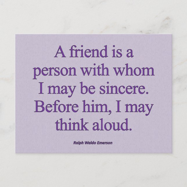 Freundschaft und Herzlichkeit Postkarte (Vorderseite)