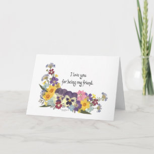 Freundschaft und Liebe Karte