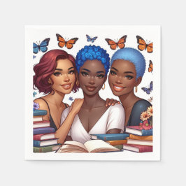 Freundschaft und Worte Serviette